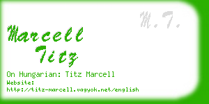 marcell titz business card